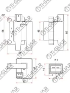������� ��������� /TI-GUAR ��� Mitsubishi L200 1996-2007, Pajero Montero Sport /V23 V25 V63 V65 V43 V45 6G72/74 TG-MD314582 GN1039712B1 20444 Mitsubis...