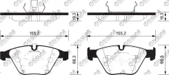��������� ������� �������� /�������� �������� 4�� /TI-GUAR ��� BMW 3 E9#, 5 E6#, 6 E6#, 7 E6#, X1 E84, 89 2004-2011; TG-0222 PN0222 34112283865 341167...