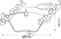 ��������� ������� �������� 4�� /�������� �������� 4�� /TI-GUAR ��� BMW X3 E83 2004-2010, 3 E46 2003-, Z4 E86 2006- TG-1064 PN0012W 34112282995 Tiguar...