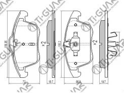 ��������� ������� �������� /�������� �������� 4�� /TI-GUAR ��� FORD Mondeo, S-MAX, Galaxy 2006-2015 PN0462 TG-1683 1379971 LR001017 Tiguar TG1683 TG16...