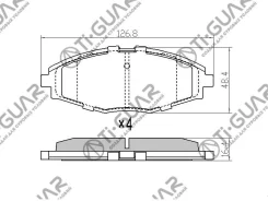 ��������� ������� �������� /�������� �������� 4�� /TI-GUAR ��� Daewoo Nexia 2008-2016, Chance 2002-, Chevrolet Lanos 2005-2009 TG-3195 96446176 962886...