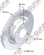 ���� ��������� /������ /TI-GUAR ��� BMW 1 E8#, 3 E9#, 4 F 1.8-2.0D 2004-; 300/20��; TG-34216792227; 34216855007 34216764651 TG34216792227 ����