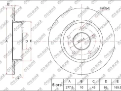 ���� ��������� /������ /TI-GUAR ��� Nissan Primera P12E 2003-, Almera TINO 2003- 278/10�� TG-43206-4U103 (986479067 BN1101 8946120) RN1186 432064U101...