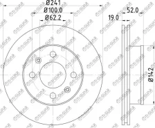 ���� ��������� /�������� /TI-GUAR ��� Hyundai Accent 1.5, 1.3 1995-; 241/ 19��; TG-51712-25061 TB217753 517122506 5171225011 5171225010 TG5171225061 �...