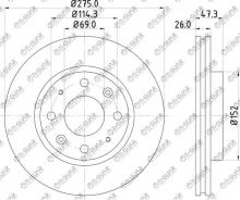 ���� ��������� /�������� /TI-GUAR ��� KIA CEED 2012-2018, Cerato 2004-2008 275/26�� TG-51712-2F100 517122F300 ST517122P000 Tiguar TG517122F100 TG51712...