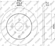   / TI-GUAR  Hyundai Santa FE 2006- /  302;  11; TG-58411-2B000; BN1569 17895 Ti-Guar TG-58411-2B000 T...