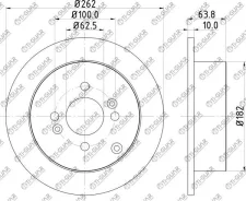 ���� ��������� /������ /TI-GUAR ��� Hyundai Accent 2005-2010, GETZ 2002-2009, I20 2008-, KIA RIO II 2005-2011; 262/10��; TG-584111C800 584111G300 RN17...