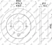 ���� ��������� /������ /TI-GUAR ��� Hyundai Elantra 2006-2011, Sonata 2009- 262/10�� TG-58411-2H300 RN1307 584113S000 18280 Tiguar TG584112H300 TG5841...