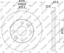 ���� ��������� /�������� /TI-GUAR ��� KIA RIO I 1.3, 1.5 2000-; 235/22��; TG-MDX7433251 RN1999V KDX7433251 MDX7433251 TGMDX7433251 ����