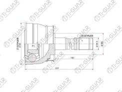 ���� �������� /TI-GUAR ��� Nissan Datsun, Frontier FMD22, KA24E, RMD22, QD32 1997- /25*50*28; TG-7471; 0210071 320127 391002S600 391002S660 NI071 7471...