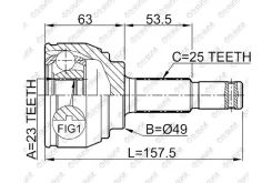 ���� �������� /TI-GUAR ��� Nissan Tiida SC11X HR16DE 2007-2010 /23*49*25; TG-7485; 0210C11 39100EE32B 39101EL10B NI085 7485 ����