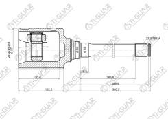   /  / /TI-GUAR  Toyota Harrier 2003- Lexus RX330 Avalon MCV20L Solara Camry MCV30L; 26*28*23; TG-CVJ0064; (0111-M...