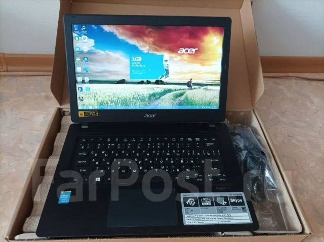 Acer Aspire V3-371. 13.3", 1,7����, ��� 6 ��, ���� 1 000���, WiFi: 1, ����������� �� 2��. ����