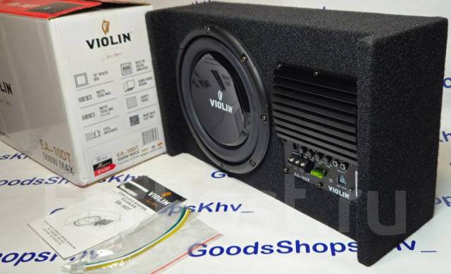 Активный сабвуфер в корпусе Violin 10", компонентные, 25,4 x 25,4 см ...