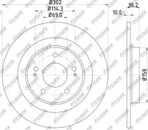 ���� ��������� /������ /TI-GUAR ��� Mitsubishi Outlander 2012- 302/10�� TG-4615A125 RN1567 4615A155 4615A168 Tiguar TG4615A125 TG4615A125 ����