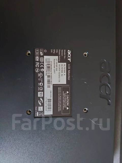 Acer. 19", ���������� �� (LCD, LED, QLED) ����