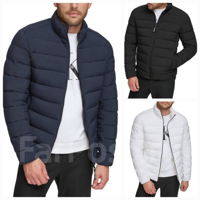 Куртка Calvin Klein, черный, белый, синий, размер М, оригинал из США ...