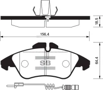 ������� ����. ���. MB Sprinter -06; Vito 95-; VW LT 28-35 ll 96-03 Sangsin Brake SP1273 SP1273 ����