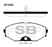 ������� �������� Nissan Maxima A33 SP1600 Sangsin Brake SP1600 SP1600 ����