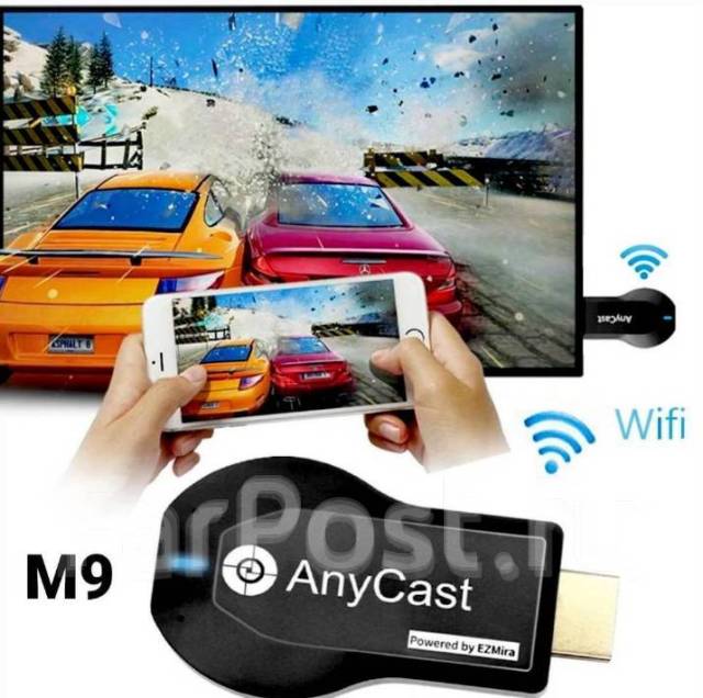 HDMI WiFi ТВ приёмник адаптер AnyCast M9 plus. миракаст, новый, в ...