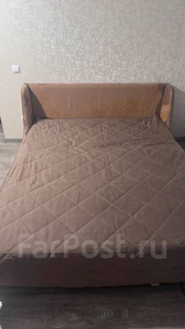 Ортопедический диван - кровать, аккордеон, кожзам, ящик для белья, 160 ...
