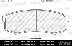 ������� ��������� ������ (��� �������) (����� Semi-Metallic) (Toyota LC 80/90/120 90/Mitsubishi Pajero 3.8/3.2D 06) (TRW GDB1182) E110212 Miles E11021...