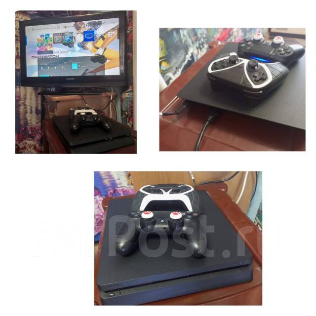 Продам PlayStation 4 slim, б/у, в наличии. Цена: 22 000₽ в Находке