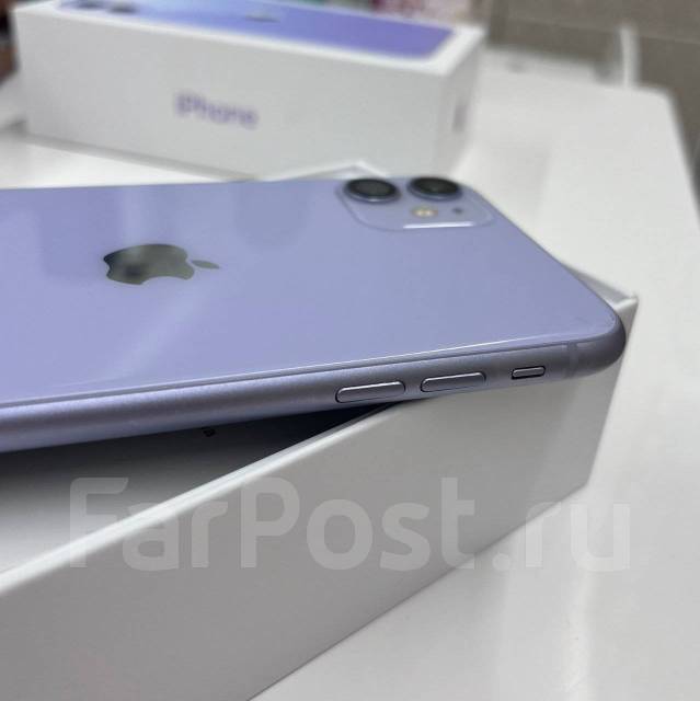 Apple iPhone 11 128Gb, 6.10", моноблок, фиолетовый, 4G LTE, б/у, в ...