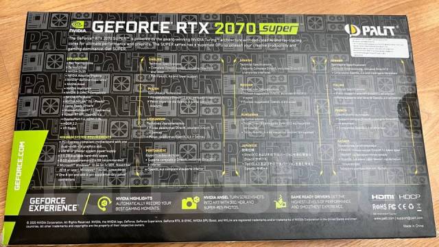 Видеокарта Palit GeForce RTX 2070 Super, б/у, в наличии. Цена: 26 000 ...