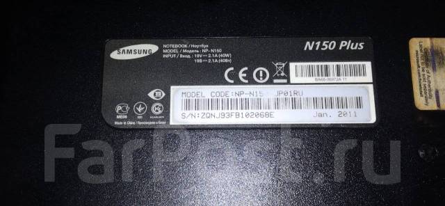 Samsung N150 Plus. 10.1", 1,7����, ��� 2048 ��, ���� 320���, WiFi: 1, Bluetooth: 1 ����