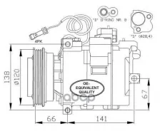 ���������� ������������ AUDI A4 94- Easy Fit NRF ���. 32104 32104 ����