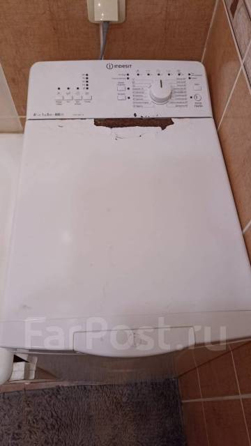 Стиральная машина indesit, вертикальная загрузка, 5,0 кг, б/у, в ...