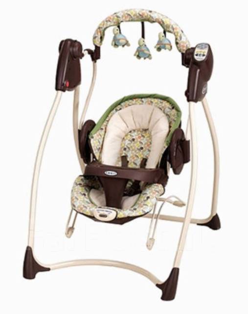 Электрокачели Graco DUOс адаптером, б/у, в наличии. Цена: 2 500₽ во ...