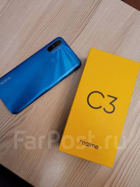 Realme C3 64Gb Отличное состояние, полный комплект, 64 гб, 6.52", 3G ...