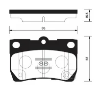 ������� ��������� ������ Toyota GRX12# GRS18#/19# UZS18# GS350/430 Sangsin SP-2083 (NP1067, PF1494) SP2083 ����