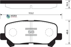 ������� �������� �. Acura MDX/ZDX 07, Honda Odyssey 11/Pilot 09 SP1461SNS [43022STXA00] ! Sangsin Brake SP1461 SP1461 ����