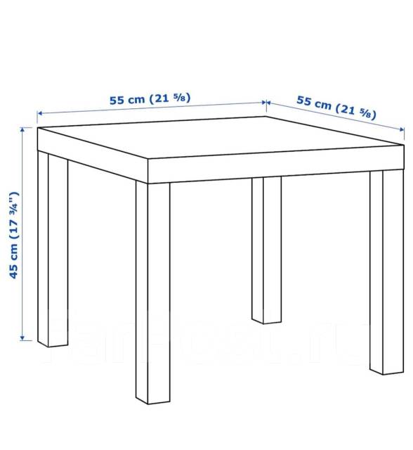 Размеры прямоугольного стола