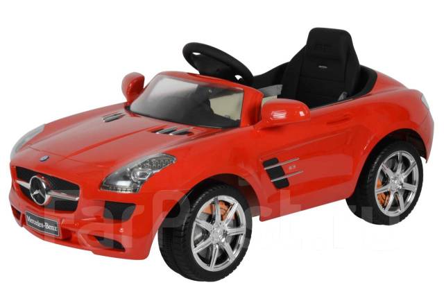Машина на аккумуляторе для катания детей 681R Mercedes-Bens (красная ...