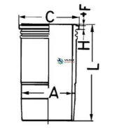 ������ [A=144.5 C=153.8 L=253 H+F=9.92+1 NEW � 3���+1����. ������] D=128 Kolbenschmidt 89389110 89389110 ����