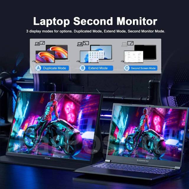 Портативный монитор Zeuslap Z16Lite, 16", новый, в наличии. Цена: 12 ...