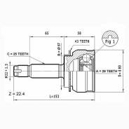      Mitsubishi Outlander, Lancer, Airtrek ABS Febest 0410-038A43 0410-038A43 0410038A43 