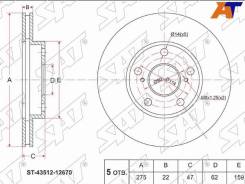   Toyota,   SAT ST-43512-12670,  ST4351212670 