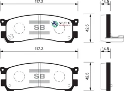 ������� ����. �������� Hi-Q Mazda Millenia 95-02 R (D553) Sangsin Brake SP1528 SP1528 ����
