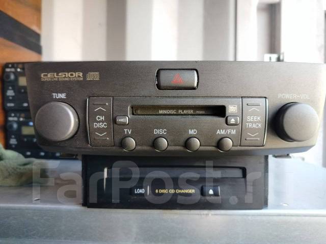 Магнитола на Toyota Celsior, Pioneer, 2 DIN — 178x100 мм, б/у, в ...