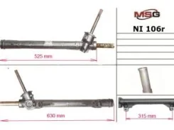 ������� ����� ��� ��� ��������������� Renault Modus 2004-, Renault Clio III 2005-2014, Nissan Micra MSG rebuilding NI106R NI106R ����