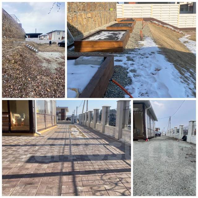 Дренаж, укладка Брусчатки, асфальтирование, укладка газонов во Владивостоке