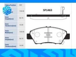 ������� ��������� �������� Sangsin Brake SP1463 SP1463 ����