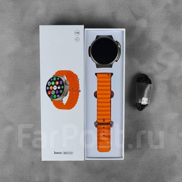 Смарт-часы Hoco Watch Y18 Rus (Call Version) Золотой, Android, iOS ...