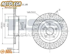 ���� ��������� �������� JD Toyota RAV4 SXA1# 94-00 JBD0052 ����