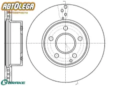 ���� ��������� �������� G-brake Mercedes C180 W204 07-12 GR-20721 ����